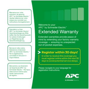 Extended Warranty 1 Year for (1) Easy UPS SMV/SMVS Level 03 (WBEXTWAR1YR-SD-03)