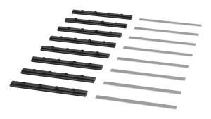 NetShelter Aisle Containment, Straight Connector, Set of 8, Black