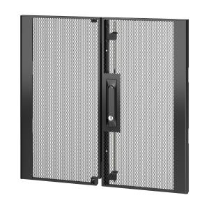 NETSHELTER SX 12U 600MM WIDE PERFORATED SPLIT DOORS BLACK