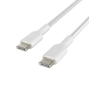 USB-c To USB-c Cable Braided 1m White