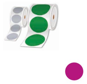 Rolls Of Pre-cut Circular Labels Purple 25mm - 1000 Labels/roll