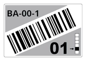 Roll Of Pre-cut Labels For Racks And Pallets 90 X 110 Mm Grey (ltz1a090fcb)