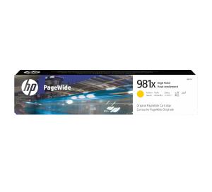 Ink Cartridge - No 981X - High Yield Original PageWide - 10k Pages - Yellow