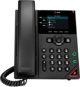 Poly VVX 250 4-Line IP Phone and PoE-enabled GSA/TAA