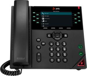 Poly VVX 450 12-Line IP Phone and PoE-enabled GSA/TAA