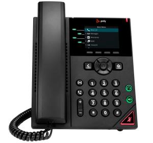 Business Ip Phone VVX 250 4-line With Dual 10/100/1000 Ethernet Ports. Poe Only. ShIPS Without Psu