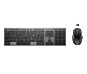 Multi-Device Rechargeable Wireless Keyboard and Mouse Combo 725 - Qwerty Italy