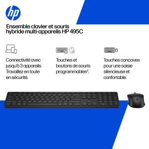 Multi-Device Dual-Mode Mouse and Keyboard Combo 495C - Azerty Belgian