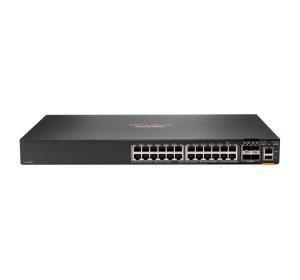 Aruba 6200F 24G Class4 PoE 4SFP+ 370W Switch, 24x 10/100/1000BASE-T Class 4 PoE ports, 4x 1/10G SFP ports