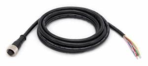 Power Cable - 12pin M12 - Flying Leads Standard Flex  - 5m