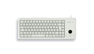G84-4400 Compact Desktop Ultraflat - Keyboard with Trackball - Corded USB - Light Gray - Qwerty US/Int'l