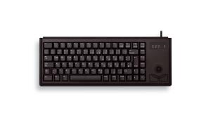 Corded G84-4400 Compact Desktop Ultraflat - Keyboard with Trackball - USB - Black - Azerty French