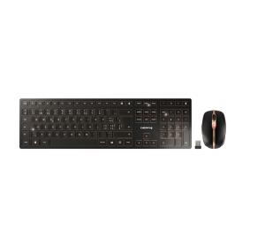 DW 9100 SLIM Desktop Rechargeable - Keyboard and Mouse - Wireless/ Bluetooth -  Black Bronze - Qwertzu Swiss