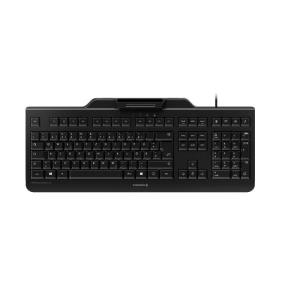 Corded SECURE BOARD 1.0 Ergonomic Keyboard - with Integrated Reader - USB - Black - Azerty French
