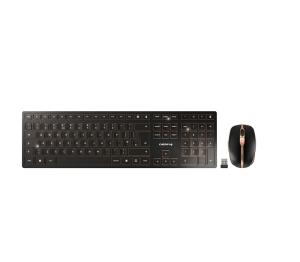 Dw 9100 Slim Desktop Rechargeable - Keyboard And Mouse - Wireless/ Bluetooth - Black - Qwerty Uk