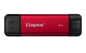 Dual Portable Solid-state Drive 1TB USB Type-a / USB Type-c Black / Red