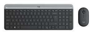 Slim Wireless Keyboard And Mouse Combo Mk470 - Graphite Qwerty Italian