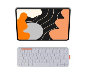 Flip Folio Pale Grey - iPad Pro 13-in (M4) iPad Air 13-in (M2 & M3) Qwerty It