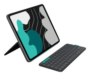 Flip Folio Graphite - iPad Pro 13-in (M4) iPad Air 13-in (M2 & M3) - Qwerty Dansk/ Norsk/ Svenska/ Suomalainen