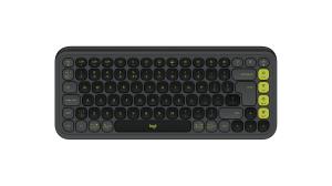 Wireless Keyboard - Pop Icon Keys -  Graphite & Green Qwerty Int