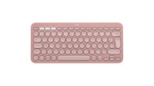 Pebble Keys 2 K380s - Compact Bluetooth Keyboard - Tonal Rose Azerty French