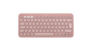 Pebble Keys 2 K380s - Compact Bluetooth Keyboard - Tonal Rose - Qwerty Int