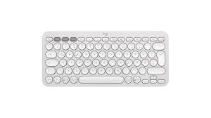 Pebble Keys 2 K380s - Compact Bluetooth Keyboard - Tonal White- Qwertz Ge