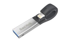 SanDisk Ixpand - 16GB USB Stick - USB 3.0 / Lightning - Black / Silver