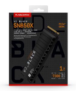 SSD - WD_BLACK SN850X - 1TB - Pci-e Gen4 x4 - M.2 2280 - With Heatsink