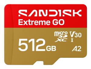 SanDisk Extreme GO microSD UHS-I Card - 512GB 240MB/s
