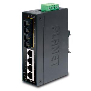 Industrial Switch Ip30 Slim Type 4-port + 2xfx 15km