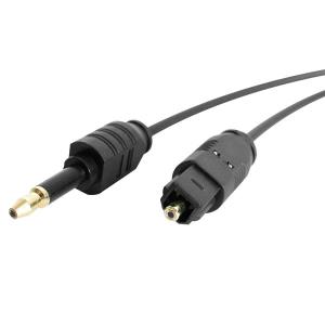 Cable Digital Audio Thin Toslink To Mini Plug 2m