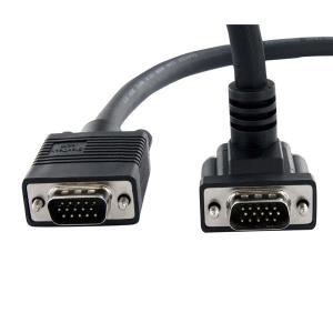 Coax High Resolution Vga Monitor Cable - Hd15 M/m 90 Degree Down Angled 4.5m