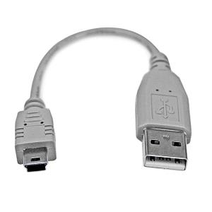 Mini USB 2.0 Cable - A To Mini B 6in
