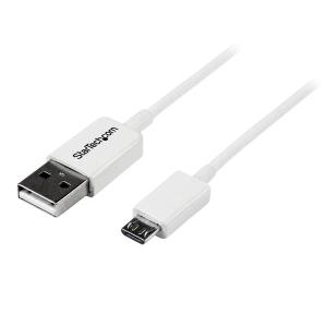 USB A To Micro B Cable - Charging Data Cable 2m White