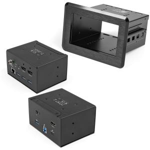 Conference Room Table Connectivity Box W/ Laptop Docki