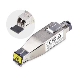 Gigabit Fiber To Rj45 Ethernet Poe Media Converter Dongle Smf/m