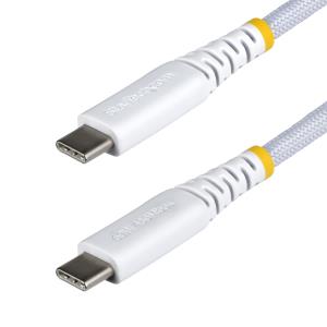 USB-c Charging Cable 60w Pd/rugged USB 2.0 Charger 2m White
