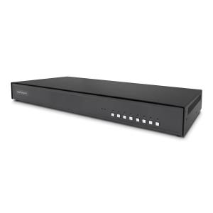 Secure 8-port DisplayPort KVM Switch, 4k 30hz, Niap 4.0 Desktop KVM, Metal Housing, Cac Port