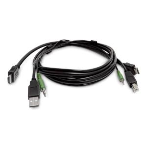 Hdmi KVM Cable, USB 2.0, 3.5mm Audio, Universally Compatible Combo Cable For KVM Switches