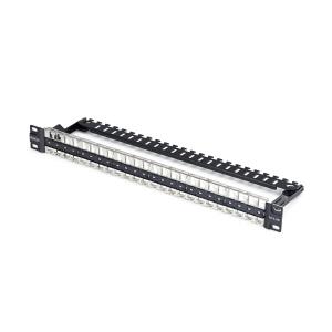 Blank Keystone Patch Panel1u 48 Port/stp/cable Management Bar