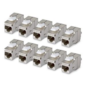 CAT6 Utp Keystone Jack 24-pack 180-degree 110 Punch Down Black