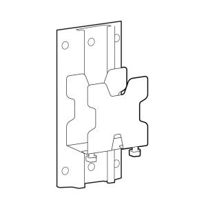 Accessory - Mini PC Mount with Wall Track - White