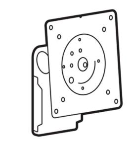 Accessory - Lx Pro Dual Direct Display Mount - White