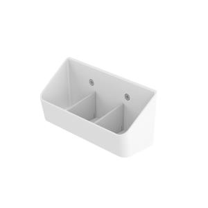 Adjustable Wipes Holder, T-Slot Mount - White