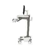 Mosaic LCD Cart - Tier 2 Std 3x3 - Configured with key-lock drawers