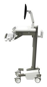 Mosaic LCD Cart with Flex Arm - Full-Featured Medical Cart