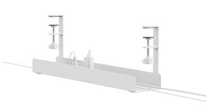 Cable Management Tray - Max 5 Kg - Clamp-on Design - Universal - White