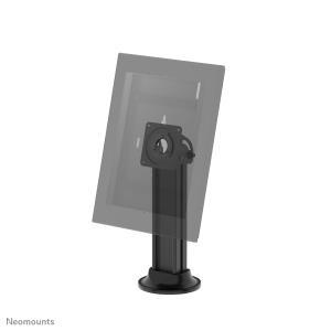 Tablet Desk Stand - 75� Tiltable - 90� Rotatable - Vesa 75x75 - Bolt-down - Black