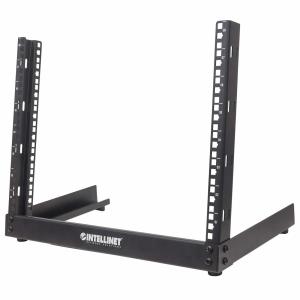 Desktop Open Frame Rack 19in 8u Flatpacked Black Black